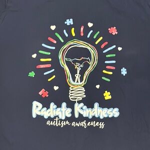 Radiate Kindness Autism Awareness woman’s tee shirt  sz M